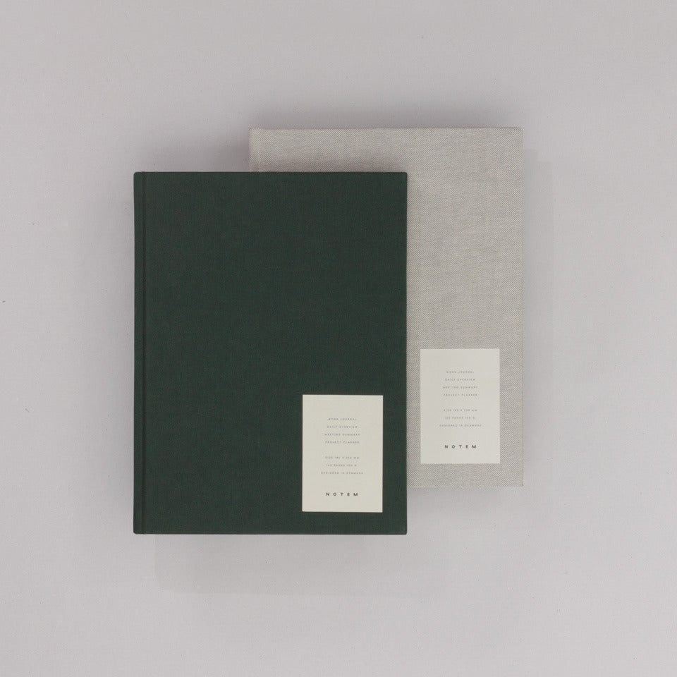 Arbeitsbuch groß dunkelgrün Notem / Even Work Journal