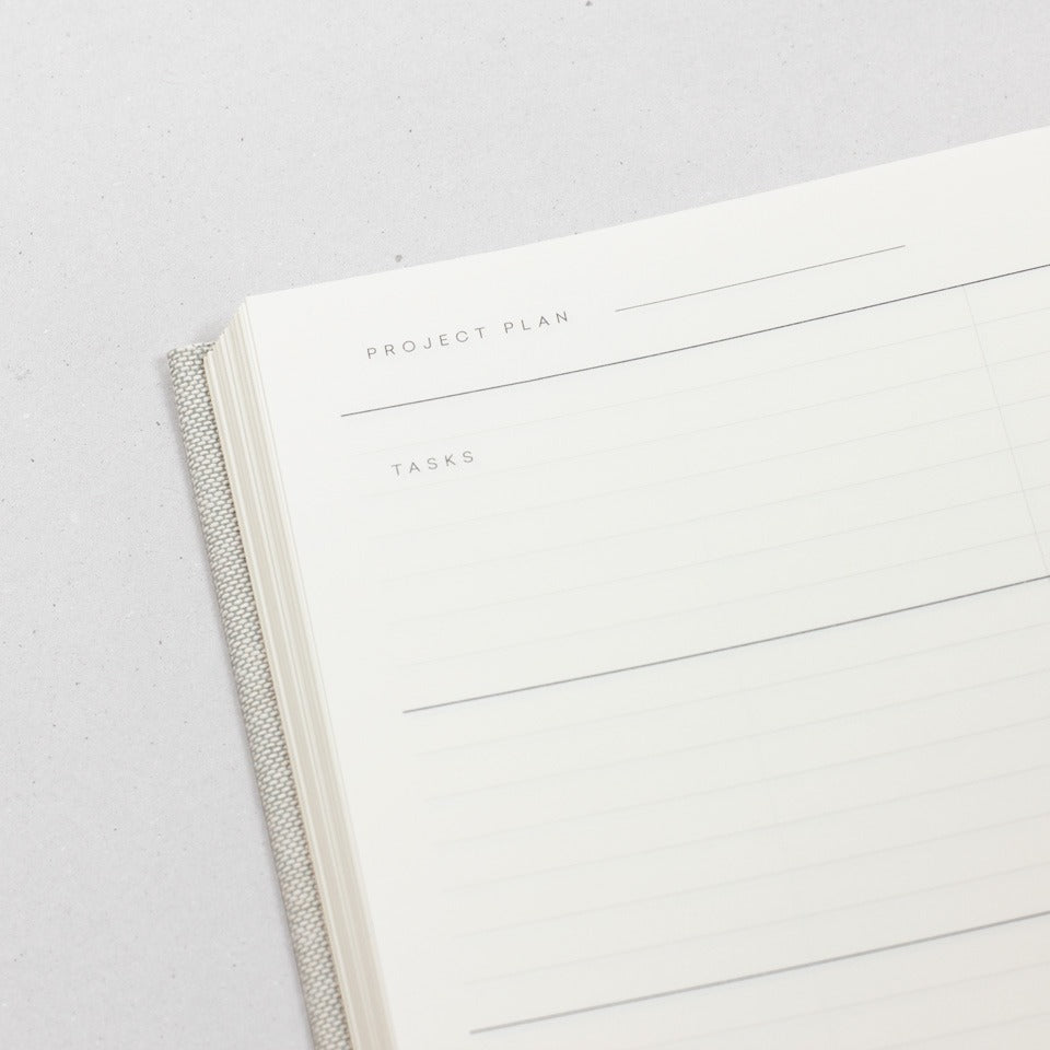 Arbeitsbuch groß grau Notem / Even Work Journal