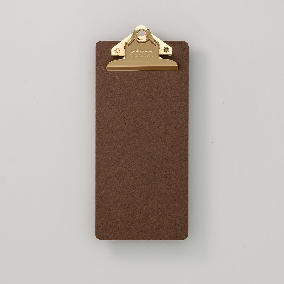 Klemmbrett gold Checkliste
