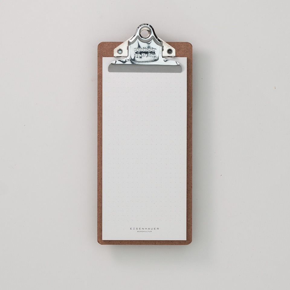 Klemmbrett silber Checkliste