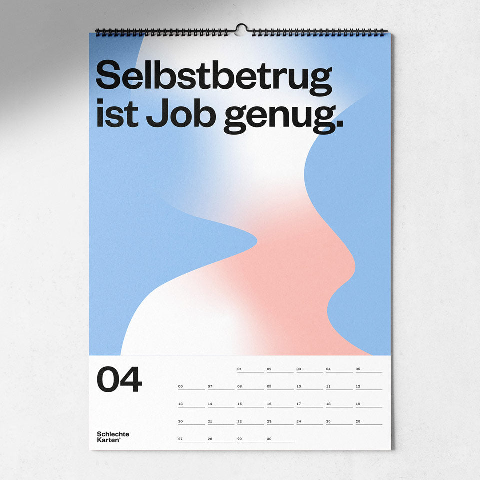 demotivierender Wandkalender 2026