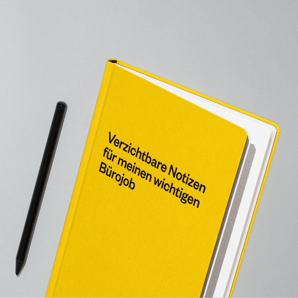 Oh No Notes Notizbuch gelb / Verzichtbare Notizen