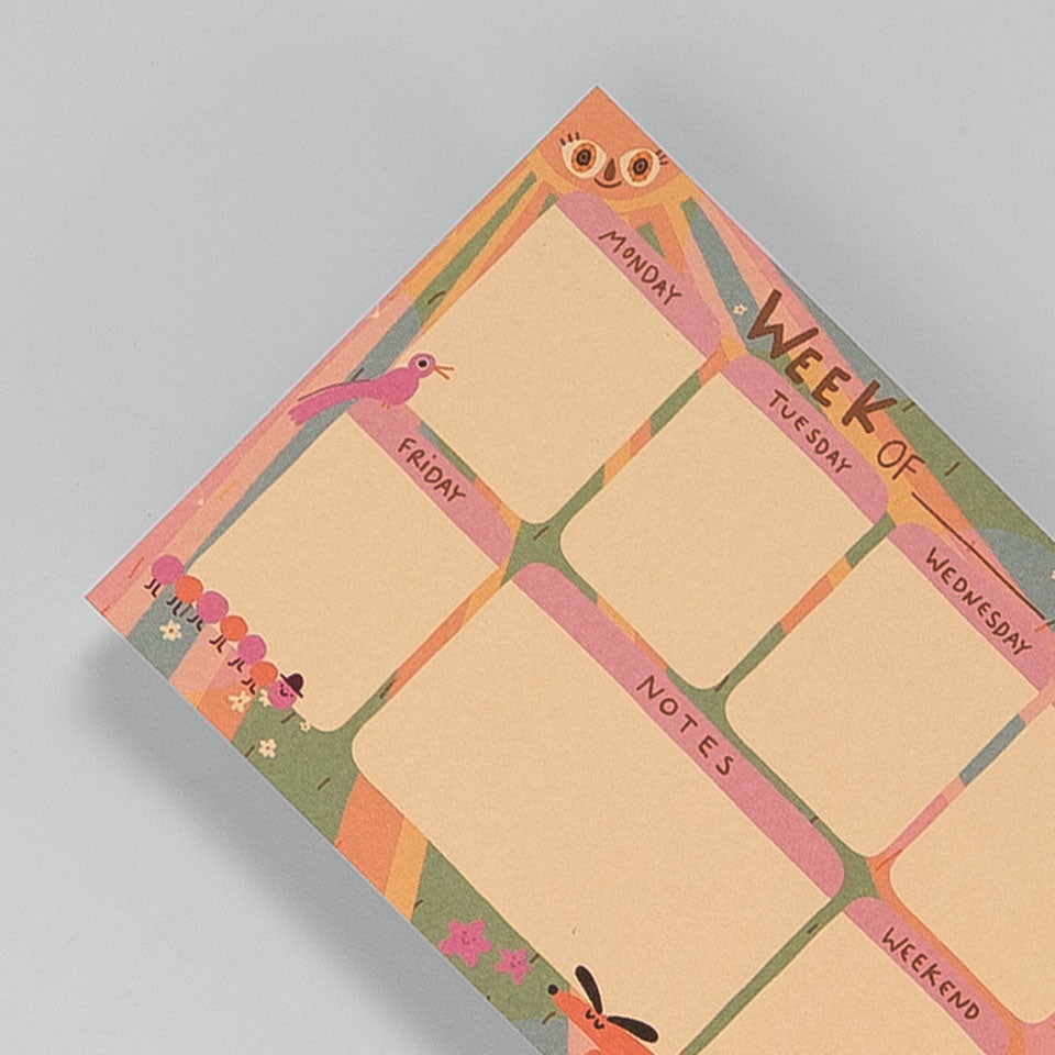 Notizblock - Wochenplaner Sunny Week