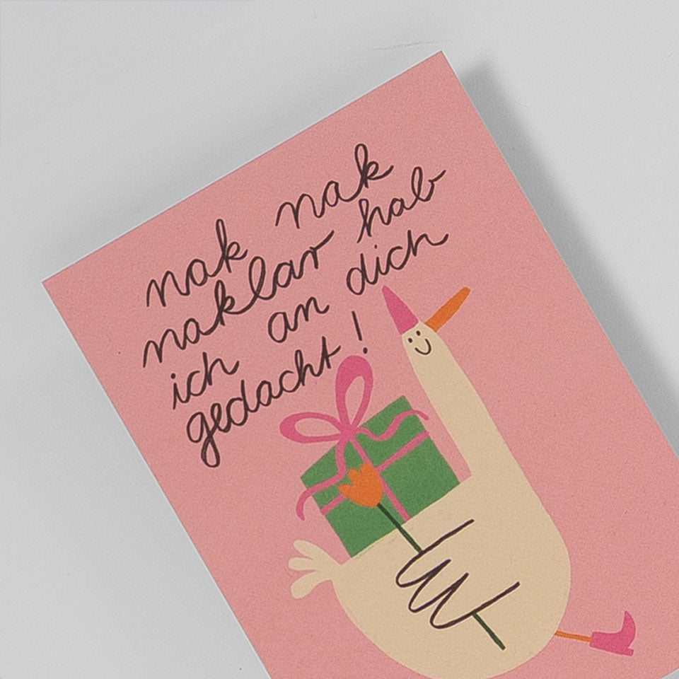Postkarte Nak Nak Naklar Hab ich An Dich Gedacht!