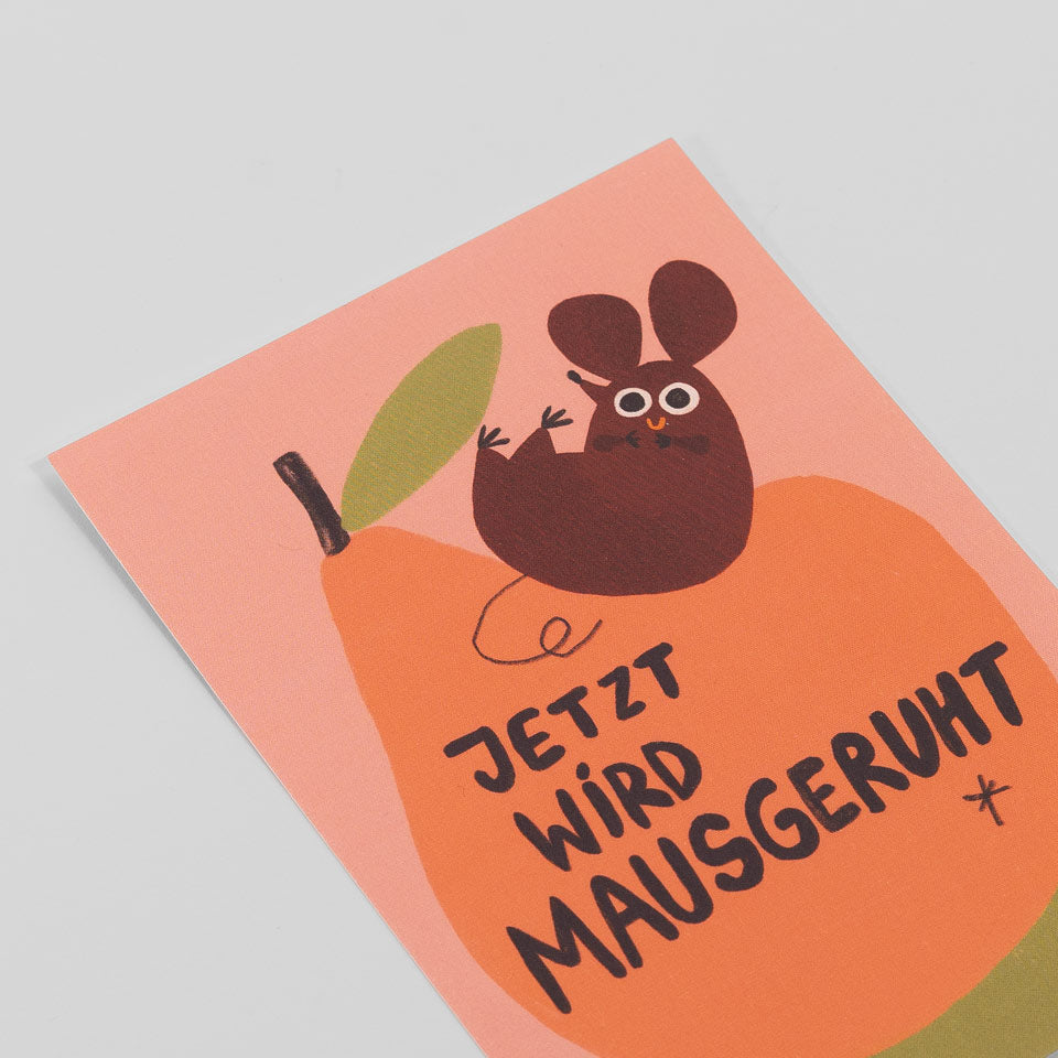 Postkarte Jetzt Wird Mausgeruht