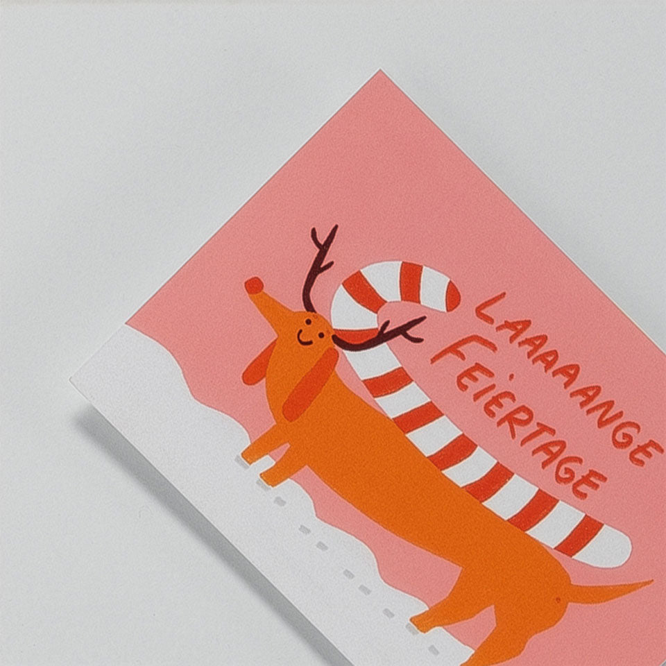 Weihnachtspostkarte Lange Feiertage