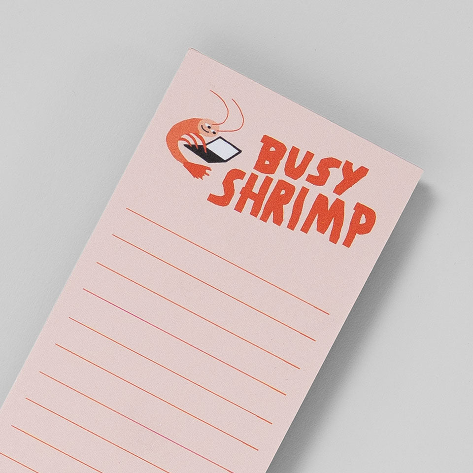 Notizblock – Busy Shrimp