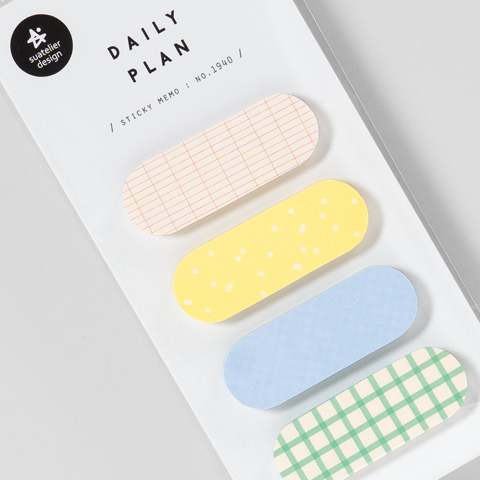 Daily Plan Sticky Memo 1940 abgerundete Klebestreifen