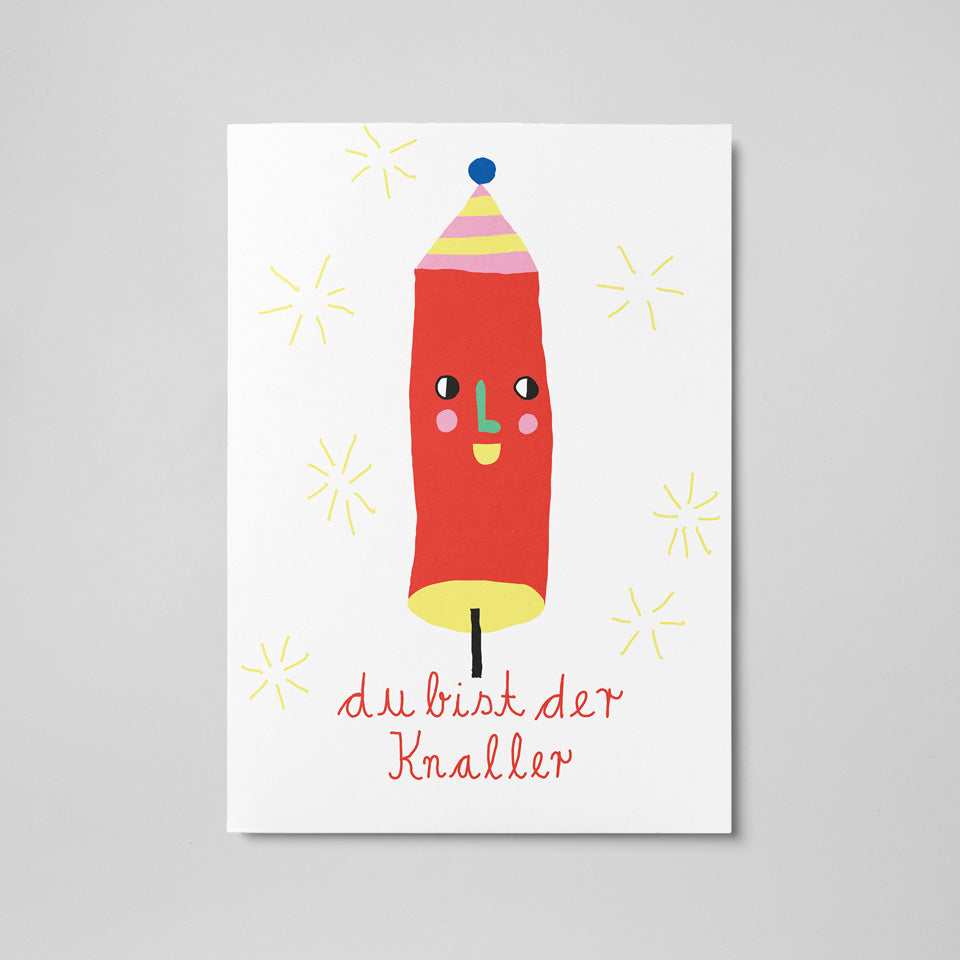 Postkarte Du bist der Knaller