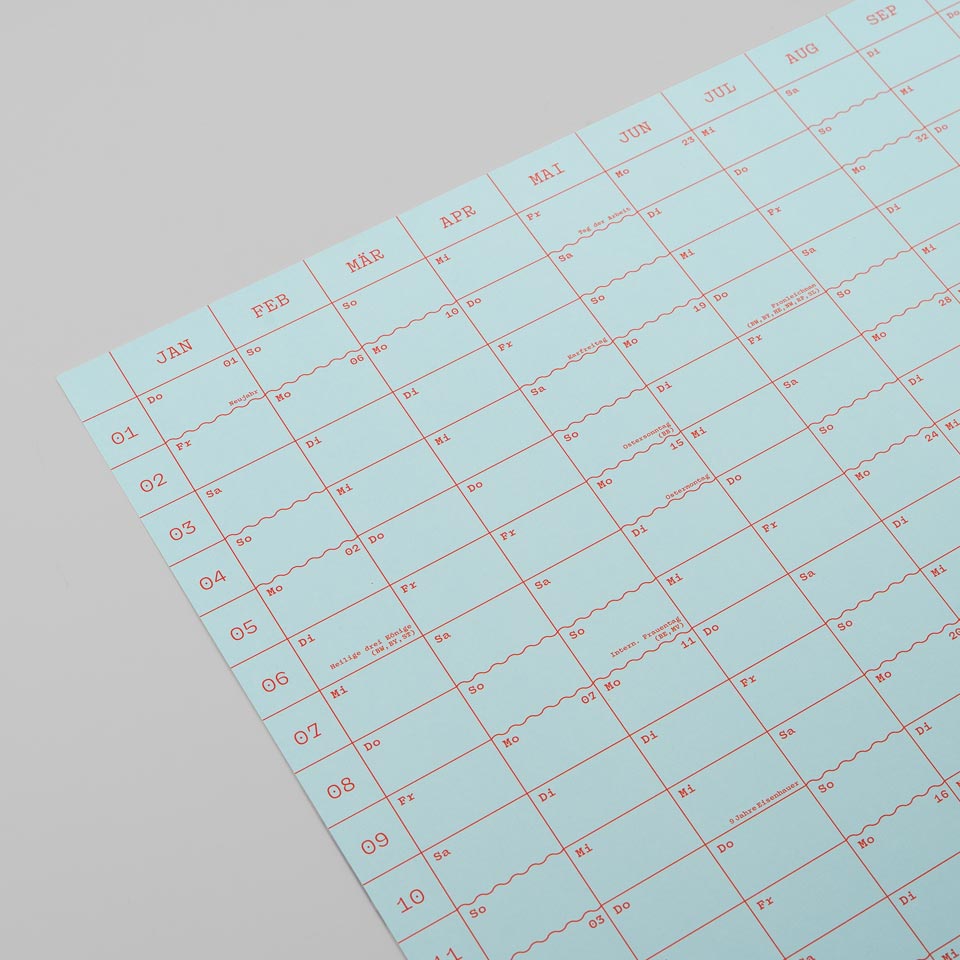 Eisenhauer Wandkalender 2026 – Doppelseitig hellbau